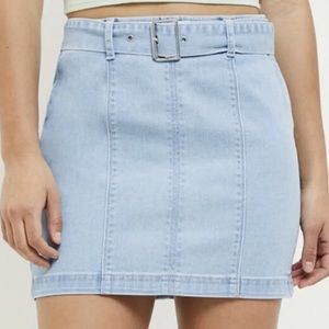 pacsun denim mini skirt
